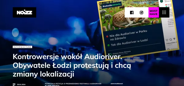 noizz festiwal audioriver Łódź Park na zdrowiu